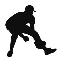 Baseball Fielder - Male | Classic | Silhouette | v4
