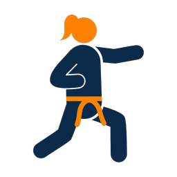 Karate - Female | Round | 2 Colored | v1