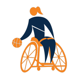 Wheelchair Basketball - Female | Motion | 2 Colored | v1