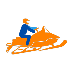 Snowmobile Racing - Male | Round | 3 Colored | v1