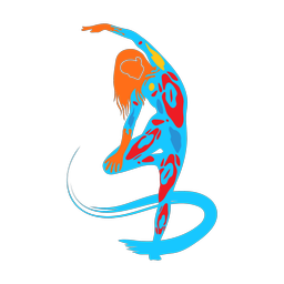 Yoga - Female | Splash | Colorful | v1