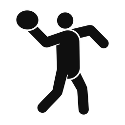 Frisbee Golf - Male | Round | Silhouette | v1