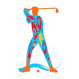 Golf - Male | Splash | Colorful | v4