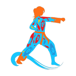 Karate - Female | Splash | Colorful | v1