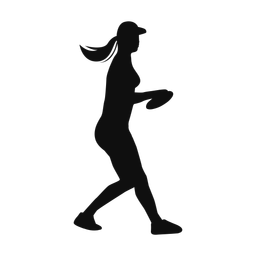 Frisbee Golf - Female | Classic | Silhouette | v1
