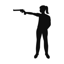 Pistol Shooting - Female | Classic | Silhouette | v1