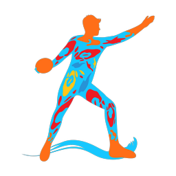 Discus Throw - Male | Splash | Colorful | v1
