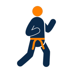 Karate - Male | Round | 2 Colored | v2