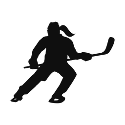 Ice Hockey Player - Female | Classic | Silhouette | v2