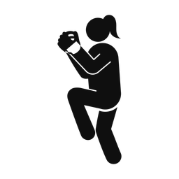 Softball Pitcher - Female | Round | Silhouette | v3