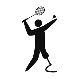 Para Badminton - Male | Strike | Silhouette | v1