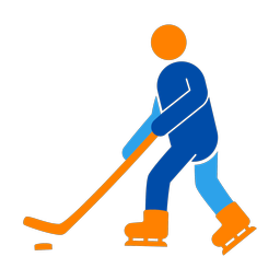 Ice Hockey Player - Male | Round | 3 Colored | v2