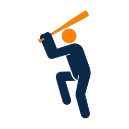 Baseball Batter - Male | Round | 2 Colored | v2
