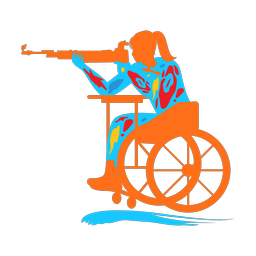 Para Shooting - Female | Splash | Colorful | v1