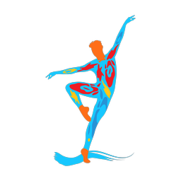 Ballet Dancing - Male | Splash | Colorful | v1
