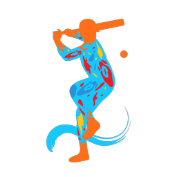 Baseball Batter - Male | Splash | Colorful | v2