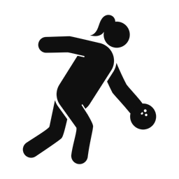 Bowling - Female | Round | Silhouette | v2