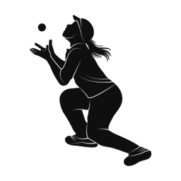 Cricket Fielder - Female | Promax | Silhouette | v1