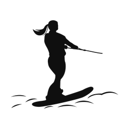Waterskiing - Female | Classic | Silhouette | v1