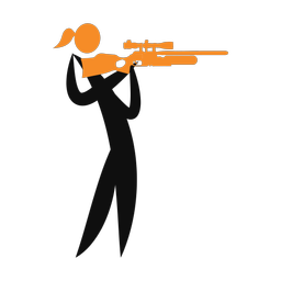 Air Rifle - Female | Motion | 2 Colored | v1