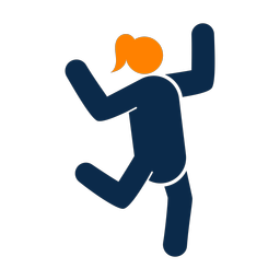 Dancing - Female | Round | 2 Colored | v1