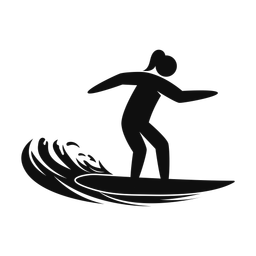 Surfing - Female | Strike | Silhouette | v1