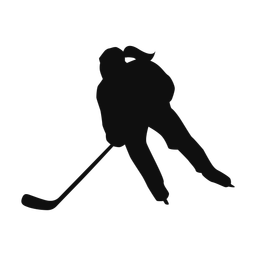 Ice Hockey Player - Female | Classic | Silhouette | v3