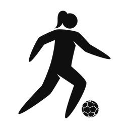 Soccer Player - Female | Strike | Silhouette | v1