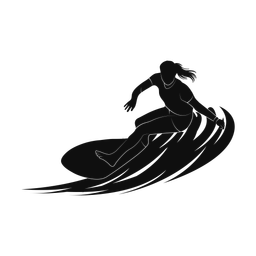 Surfing - Female | Promax | Silhouette | v4