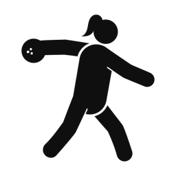 Bowling - Female | Round | Silhouette | v3