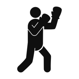 Boxing - Male | Round | Silhouette | v3