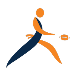 Flag Football Punter - Male | Motion | 2 Colored | v1