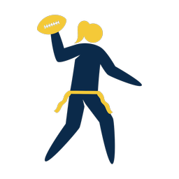 Flag Football Quarterback - Female | Strike | 2 Colored | v1