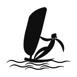 Windsurfing - Female | Motion | Silhouette | v1