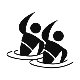 Synchronized Swimming - Male | Motion | Silhouette | v1