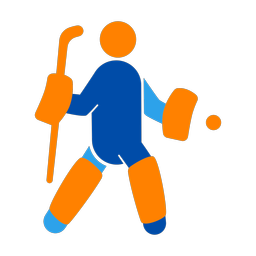 Field Hockey Goalie - Male | Round | 3 Colored | v1
