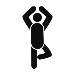 Yoga - Male | Round | Silhouette | v6