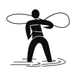 Fly Fishing - Male | Motion | Silhouette | v1